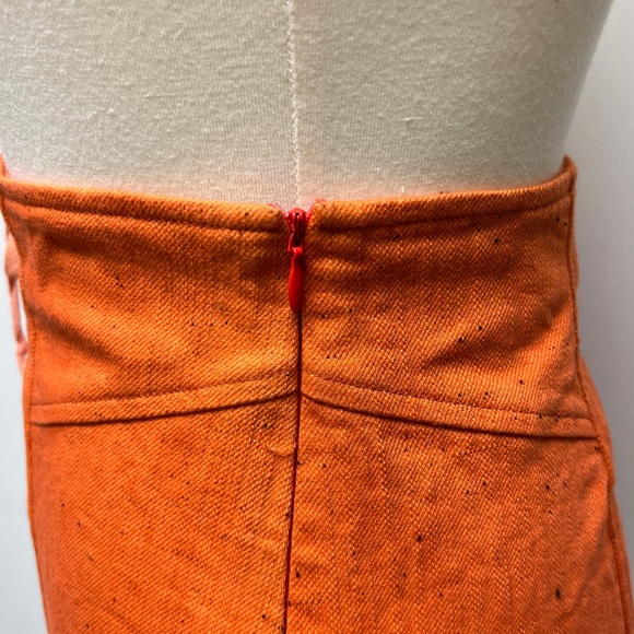 UO Rae Lace-Up Mini Skirt, Unreleased Color (Orange) - Picture 6 of 11